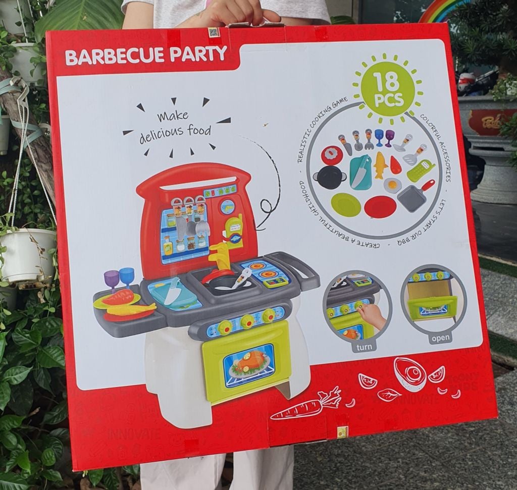 ĐỒ CHƠI TOONYKIDS BỘ ĐỒ CHƠI NẤU ĂN 31 (ĐỒ NƯỚNG) - BARBECUE  PARTY - TN139