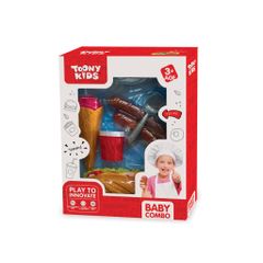 ĐỒ CHƠI TOONYKIDS BỘ ĐỒ CHƠI BÁNH MÌ KEM XÚC XÍCH  - BABY COMBO - TN076