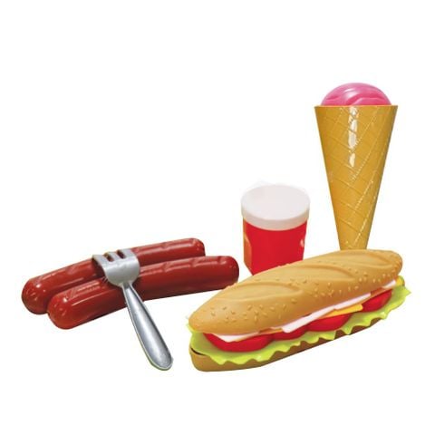 ĐỒ CHƠI TOONYKIDS BỘ ĐỒ CHƠI BÁNH MÌ KEM XÚC XÍCH  - BABY COMBO - TN076