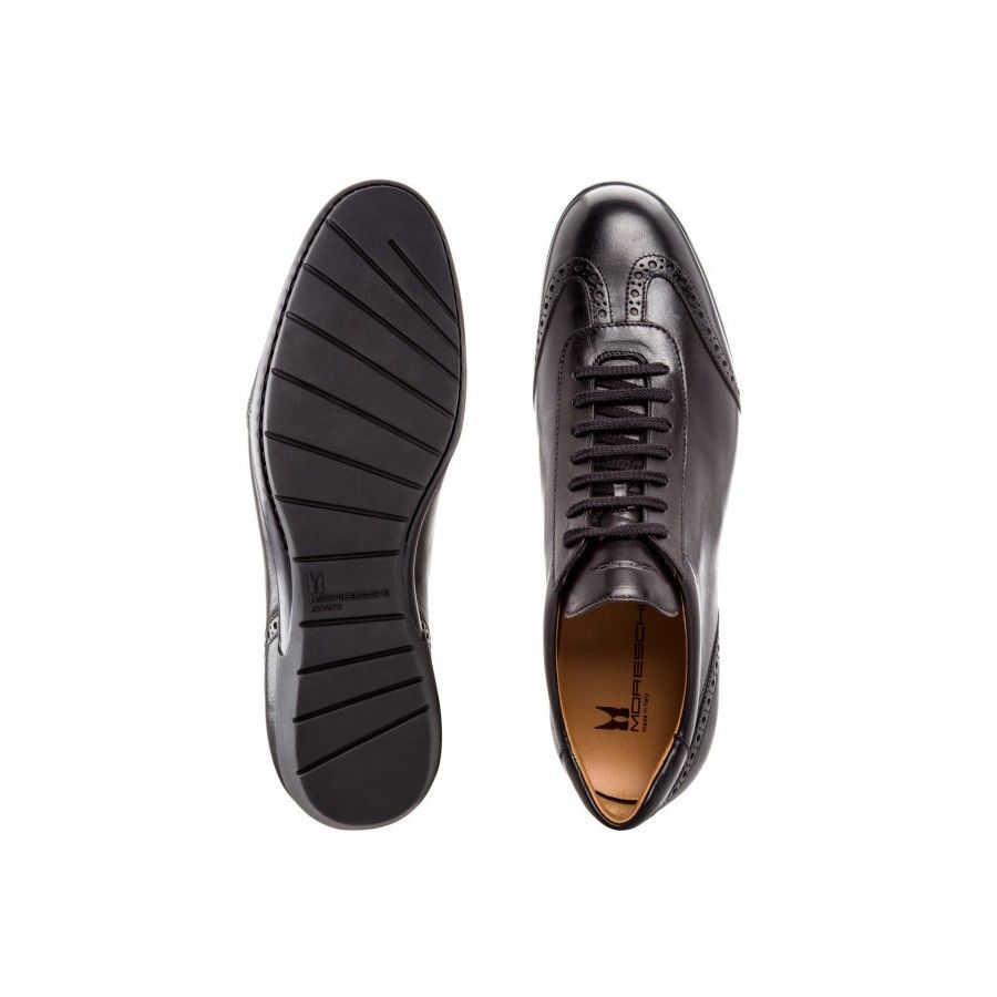 Black leather Sneaker – Moreschi