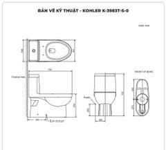 Bồn cầu một khối Kohler Reach K-3983X-S-0