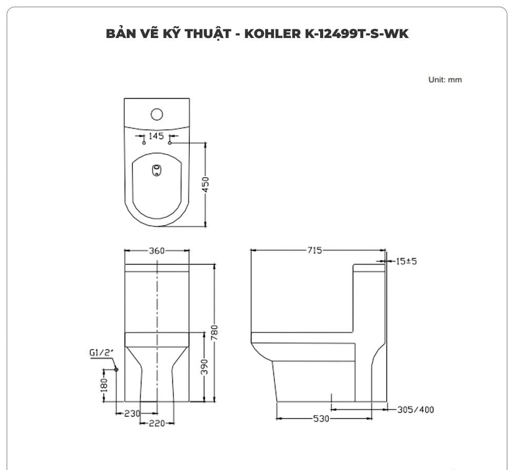 thông số kỹ thuật k-12499t-s-wk