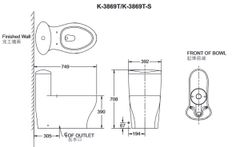 Bồn cầu một khối Kohler Aerodyne K-3869K-S-0