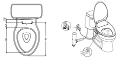 Nắp bồn cầu điện tử Kohler C3-520 K-31333KR-0