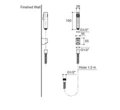 Vòi xịt Kohler Cuff K-98100X-0