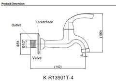 Vòi chậu rửa Kohler Other K-R13901T-B4-CP