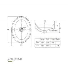 Chậu rửa đặt bàn Kohler Chalice K-99183T-0