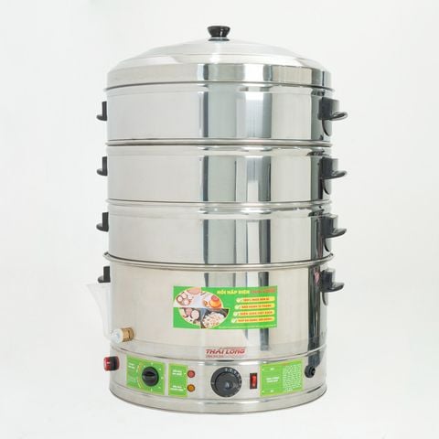 Nồi hấp bánh bao bằng điện 3 tầng 52cm