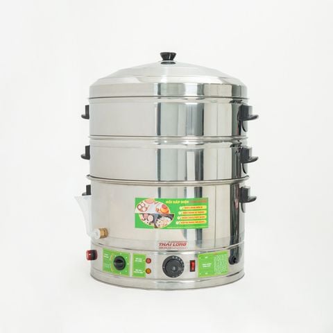 Nồi hấp bánh bao bằng điện 2 tầng 52cm