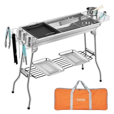 Bếp nướng than hoa ngoài trời BBQ- C3