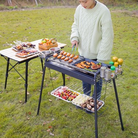 Bếp nướng than hoa ngoài trời BBQ- T1
