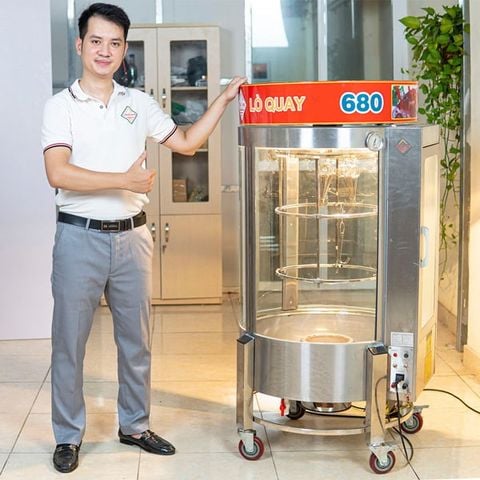 Lò quay vịt 680 bằng than