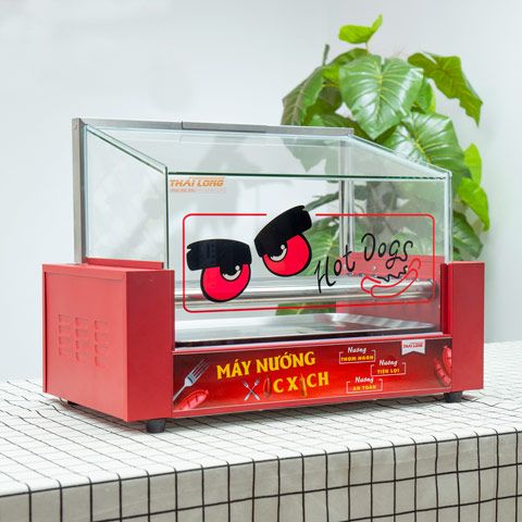 Máy nướng xúc xích 7 thanh kính vuông Verly WY-007