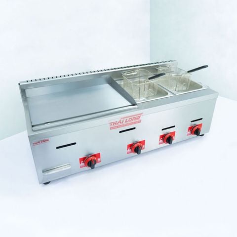 Bếp chiên phẳng - nhúng dùng gas GH- 710- 2 | 55*35 (cm)- 2*6L