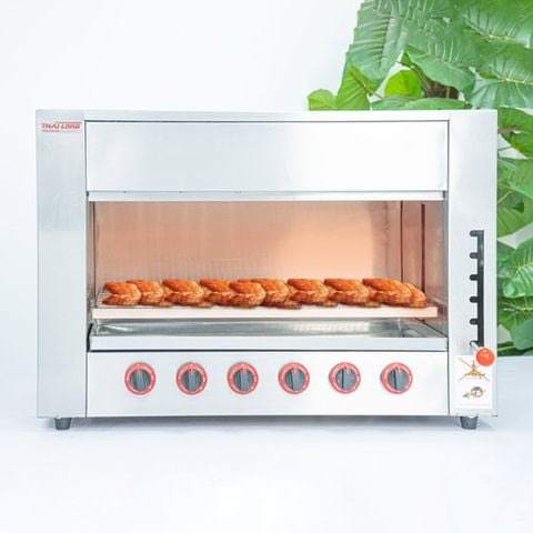 Lò nướng Salamander 6 họng đốt gas Việt Nam