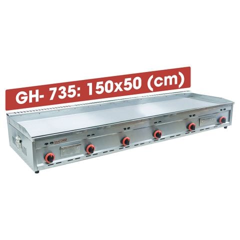 Bếp chiên phẳng dùng gas GH- 735 | 150*50 (cm)