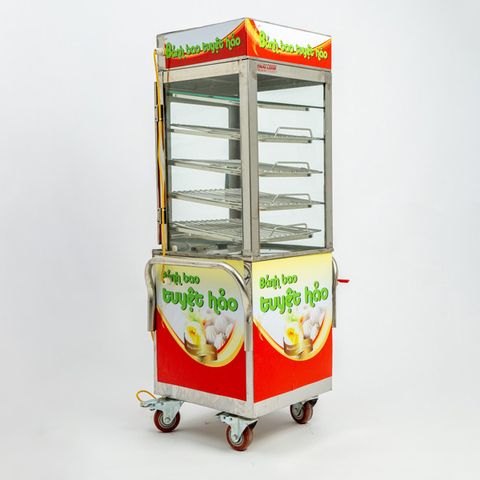 Tủ hấp bánh bao mini di động 4 tầng (Phao tự ngắt VN-400DP)