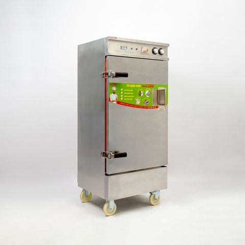 Tủ nấu cơm công nghiệp 12 khay bằng gas và điện