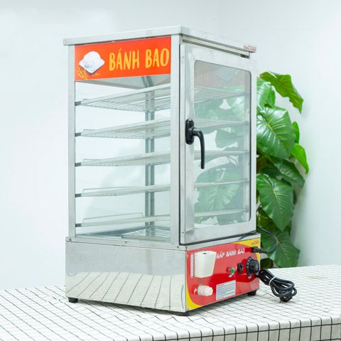 Tủ hấp bánh bao trưng bày VN- 600 (Hấp 80 bánh)