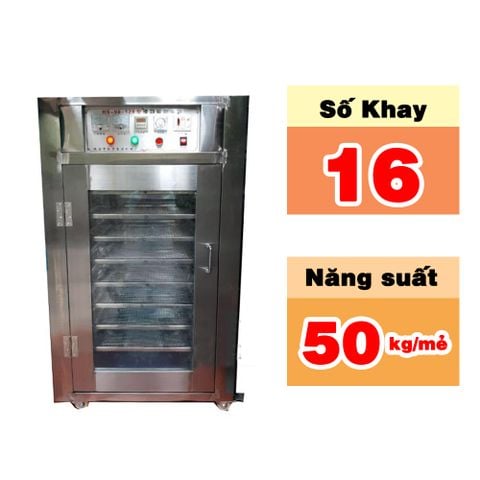 Máy sấy hoa quả thực phẩm 16 khay