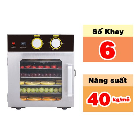 Tủ sấy nông sản 6 khay