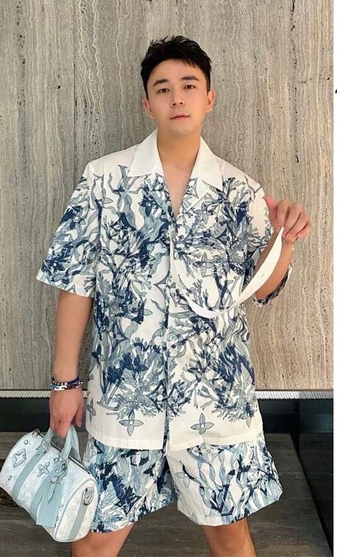  Quần Shorts LV Printed Nylon Swim (White) [Mirror Quality] 