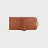  Túi Celine SMALL WALLET TRIOMPHE IN TRIOMPHE CANVAS (Tan) [MIRROR QUALITY] 