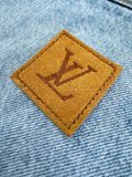  ÁO SƠ MI LOUIS VUITTON LV NUBACK LOGO JACKET (DENIM) 