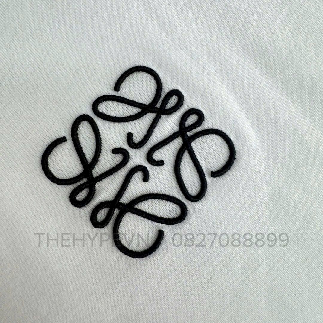  Áo Thun Loewe Logo Regular Fit (White) [Mirror Quality] 