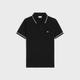  Áo Polo Celine Classic In Cotton Piqué (Black) [Mirror Quality] 