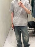  ÁO THUN LOEWE ANAGRAM LASER CUT (GREY) 
