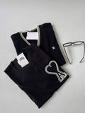  ÁO SWEATER CELINE TRIOMPHE V NECK WOOL (BLACK) 