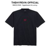  ÁO THUN BALENCIAGA BLCG RED LAUREL (BLACK) 
