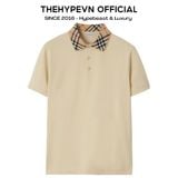  ÁO POLO BURBERRY BBR WOVEN COLLAR (NEUTRAL) 