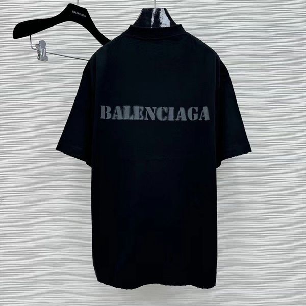  Áo Thun Balenciaga Stencil Type Medium Fit (Black) [Mirror Quality] 