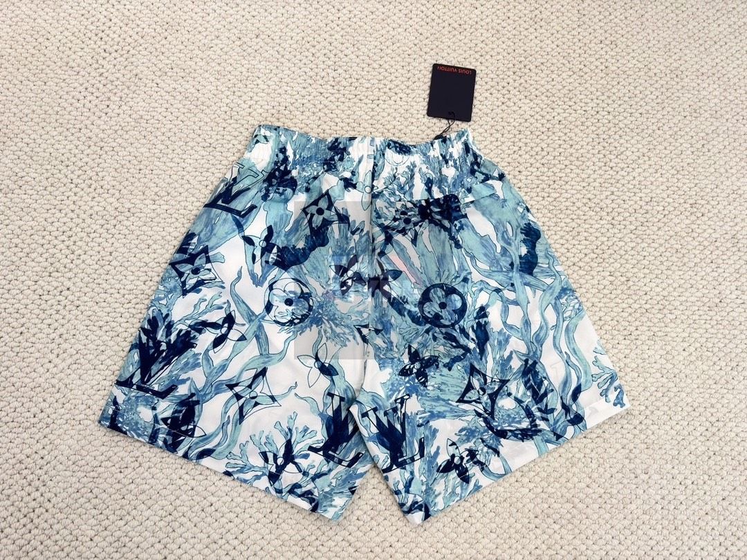  Quần Shorts LV Printed Nylon Swim (White) [Mirror Quality] 