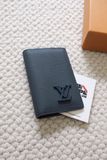  LOUIS VUITTON CARD HOLDER - Ví Đựng Card Pocket Organizer (Atlantic Blue) [Mirror Quality] 
