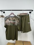 Quần Shorts Balenciaga BLCG logo-print track (Green) [Mirror Quality] 