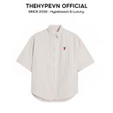  ÁO SƠ MI AMI PARIS STRIPE SHORT SLEEVE (WHITE) 