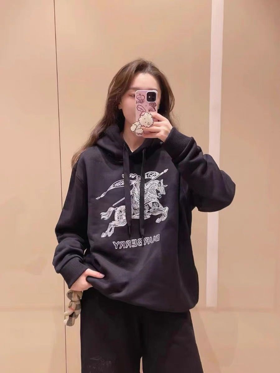  Áo Hoodie Burberry BBR Drake (Black) [Mirror Quality] 