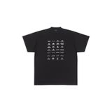  BALENCIAGA TEE - Áo BLCG MultiLogo Archives (Black) [MIRROR QUALITY] 
