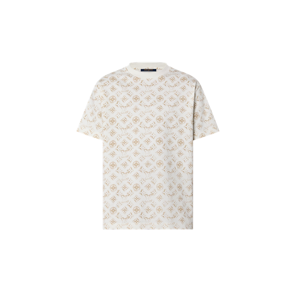  LOUIS VUITTON TEE - Áo LV Monogram Cotton (White) [Mirror Quality] 