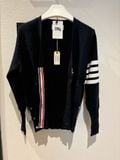  ÁO CARDIGAN THOM BROWNE TB 4 BAR MILANO WOMAN (NAVY) 