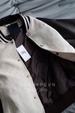  ÁO KHOÁC LOUIS VUITTON LV MONOGRAM EMBROIDERED VARSITY JACKET (BEIGE) 