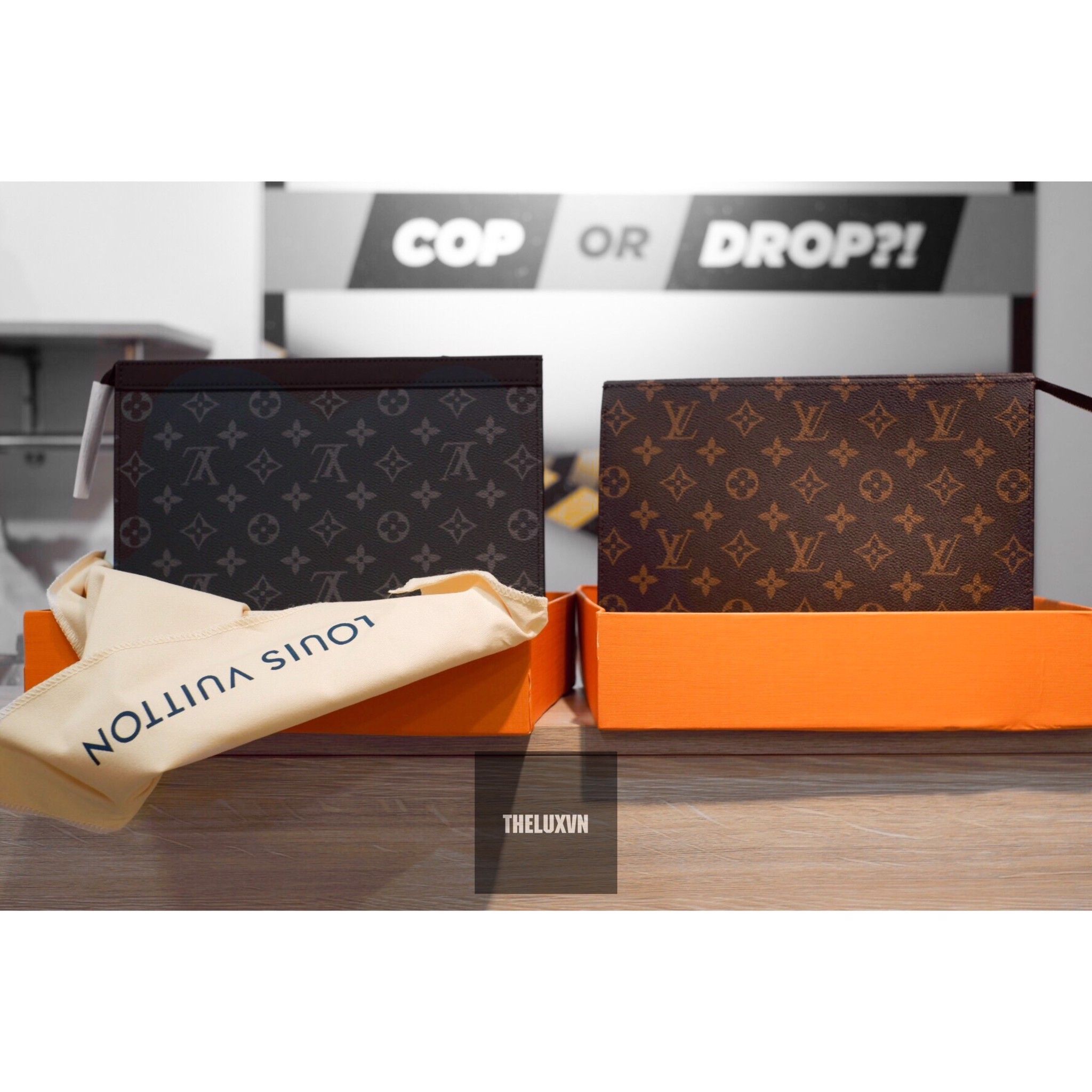 LOUIS VUITTON CLUTCH - Grey Monogram [Mirror Quality] – THEHYPEVN