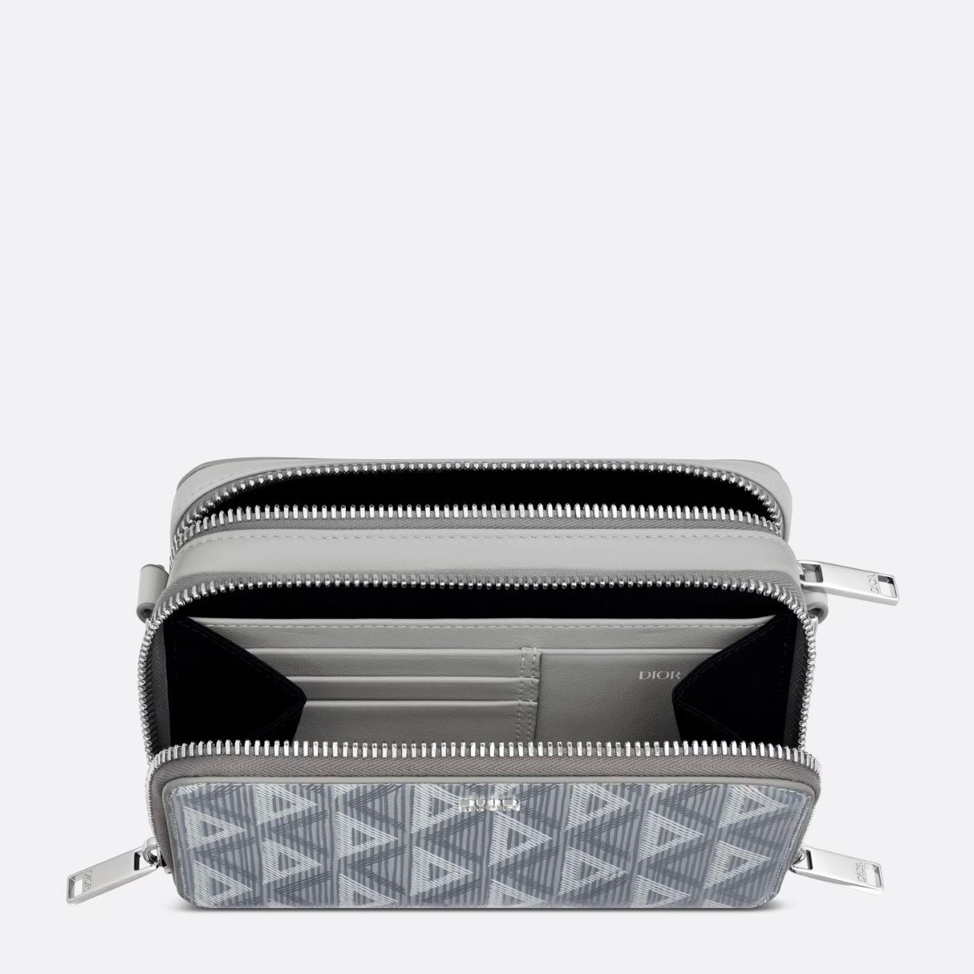  DIOR BAG - Túi Dior Gray CD Diamond Canvas (Grey) [Mirror Quality] 