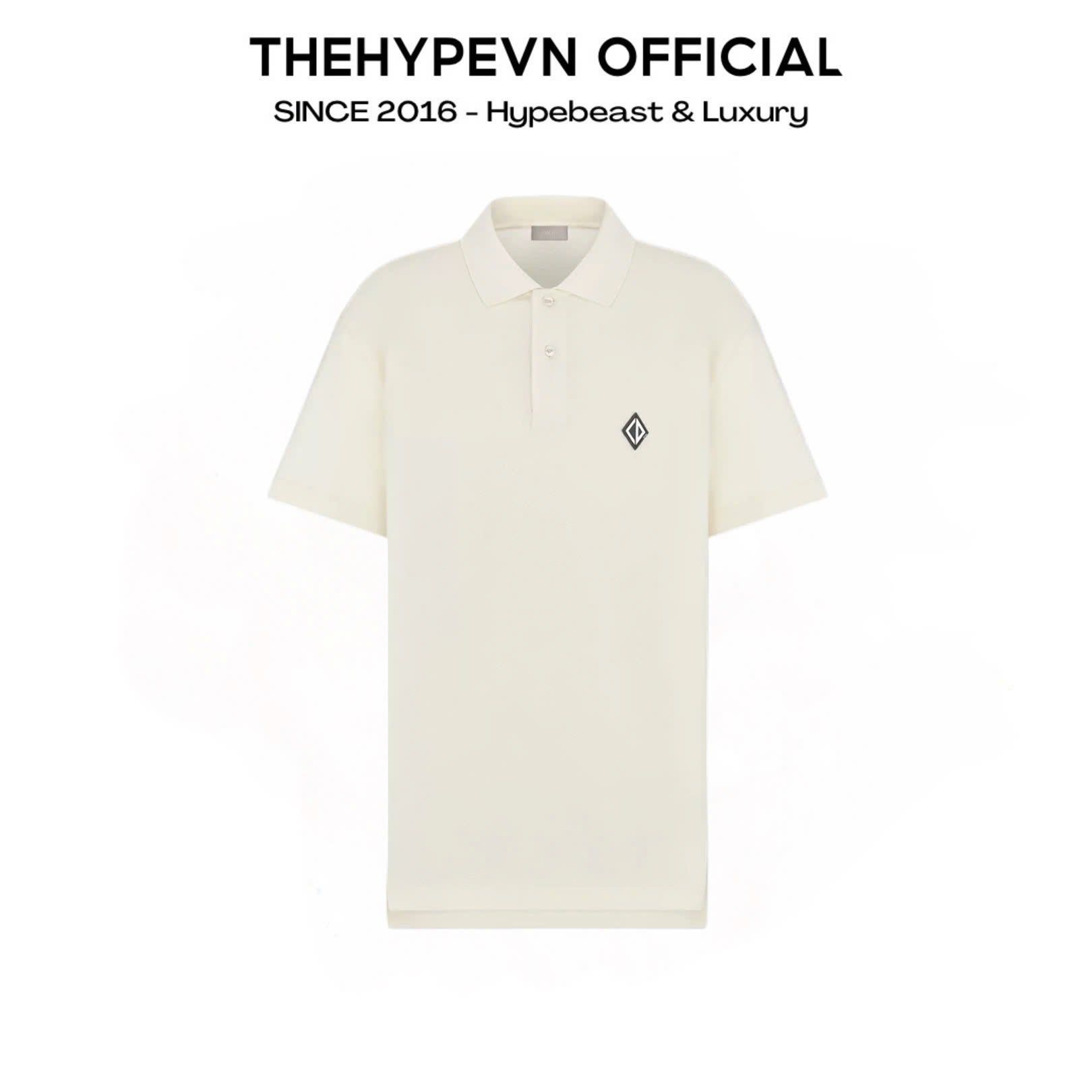  ÁO POLO DIOR CD DIAMOND LOGO (WHITE) 