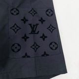  QUẦN NGẮN LOUIS VUITTON LV WORKWEAR FLOCKING (BLACK) 