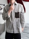  ÁO SƠ MI DIOR STONE ISLAND (GREY) 