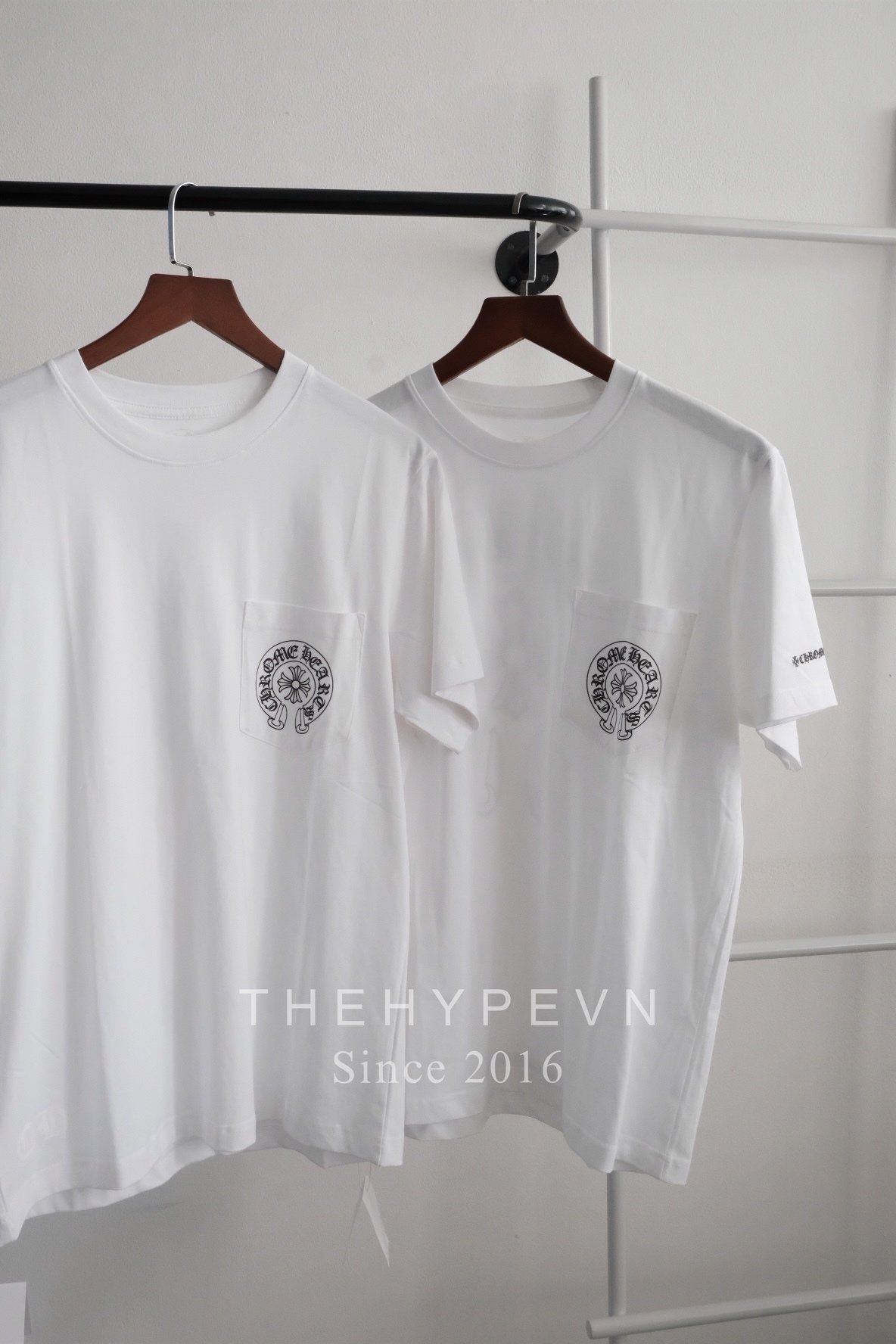  Áo Thun Chrome Hearts CH Horseshoe Logo Pocket (White) [Mirror Quality] 